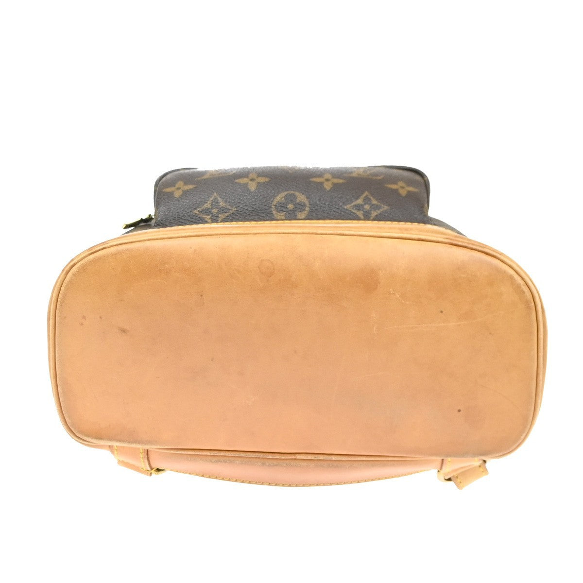 LOUIS VUITTON Montsouris MM Backpack Bag Monogram Leather Brown M51136 90MA414