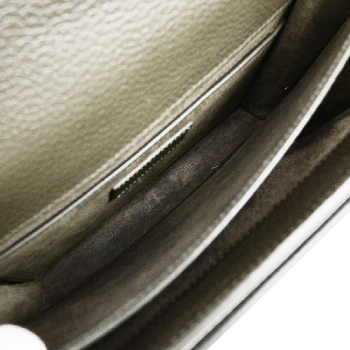 SAINT LAURENT Logo Sunset Medium Shoulder Bag Leather Gray SHW Italy 628RL071
