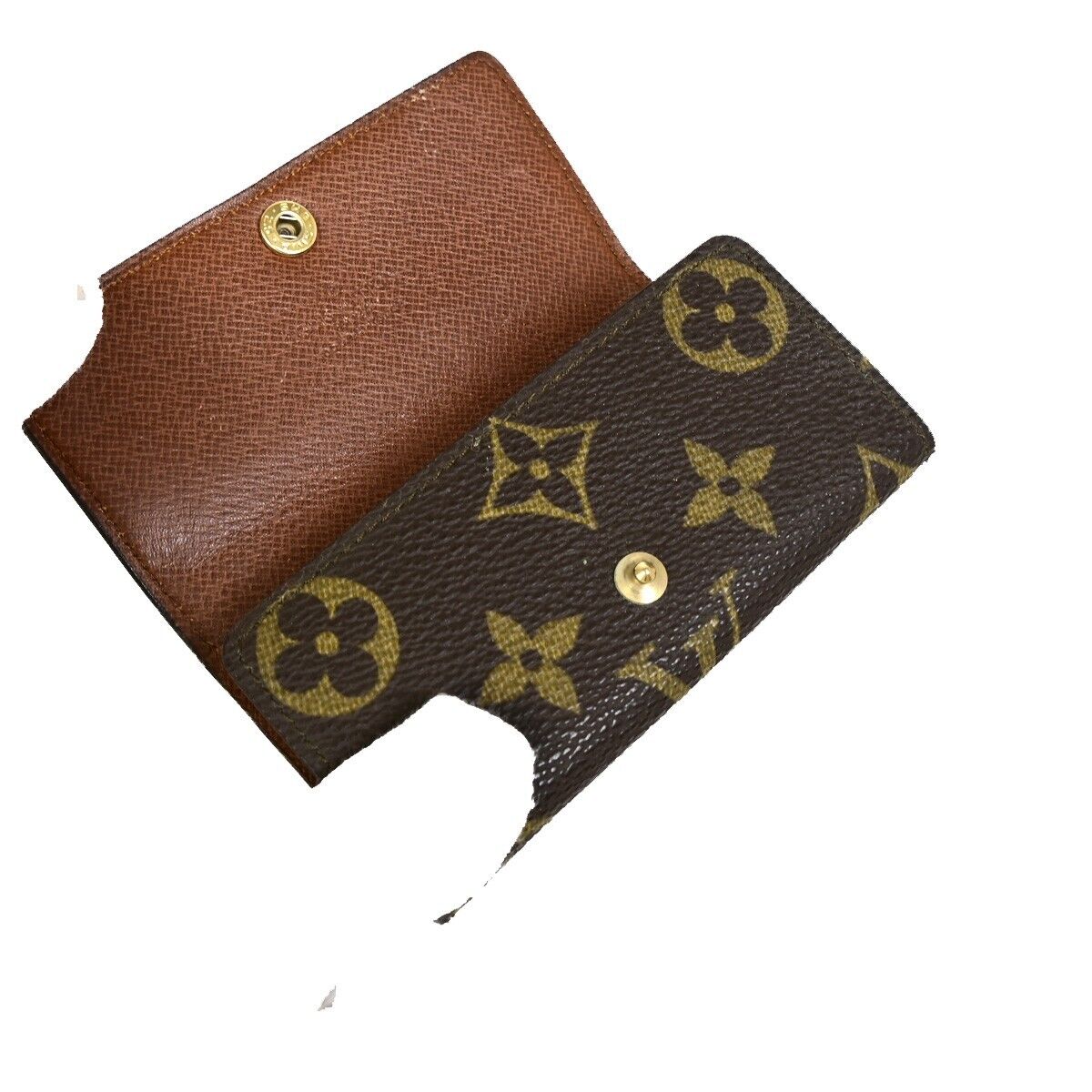 LOUIS VUITTON Multicles 4 Hooks Key Case Monogram Leather Brown M62631 04EB353