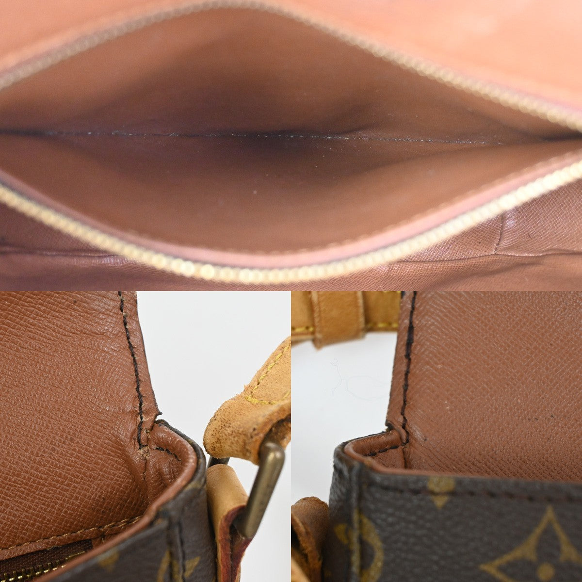 LOUIS VUITTONI Chantilly MM Shoulder Bag Monogram Leather Brown M51233 65AA213
