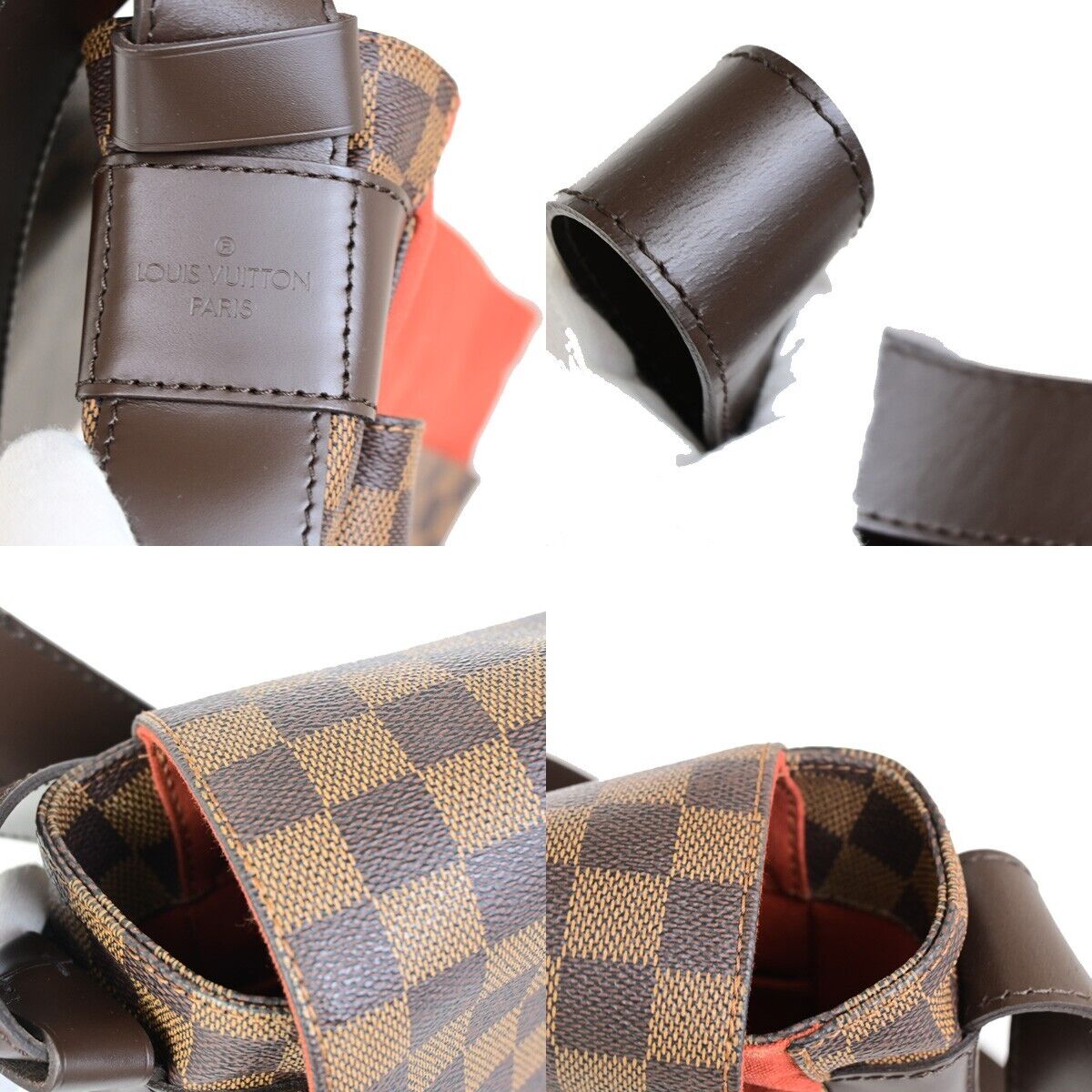 LOUIS VUITTON Bastille Shoulder Bag Damier Ebene Leather Brown N45258 25FB189