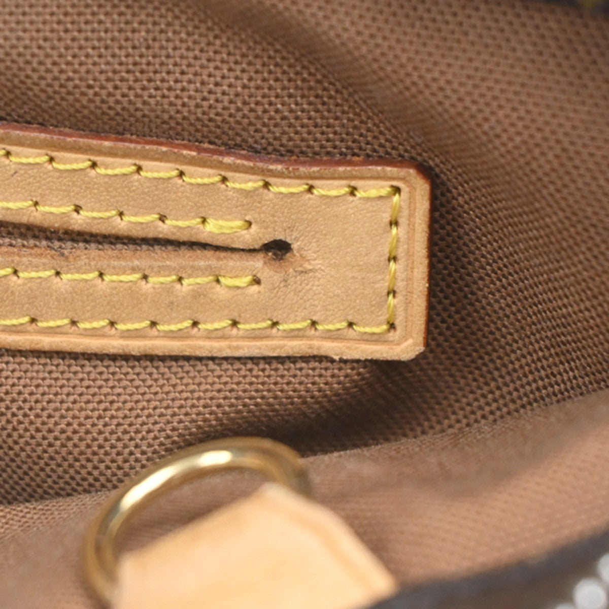 LOUIS VUITTON Cabas Piano Shoulder Bag Monogram Leather Brown M51148 34KP481
