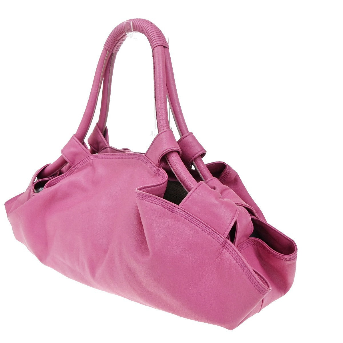 LOEWE Anagram Logo Nappa Aire Hand Bag Leather Pink GHW Spain 39EG058