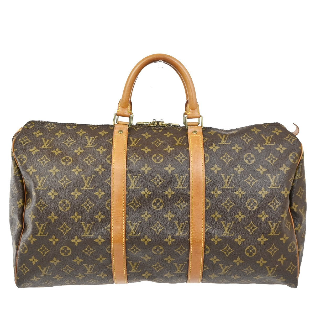 LOUIS VUITTON Keepall 50 Travel Hand Bag Monogram Leather Brown M41426 90TA569