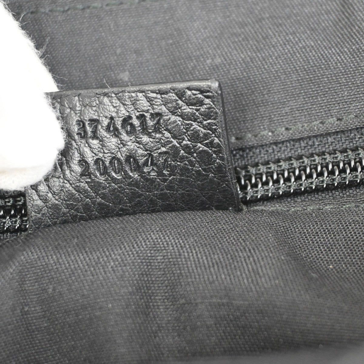 GUCCI Logo GG Pattern Mini Waist Belt Bag Canvas Leather Black SHW Italy 79ZA364