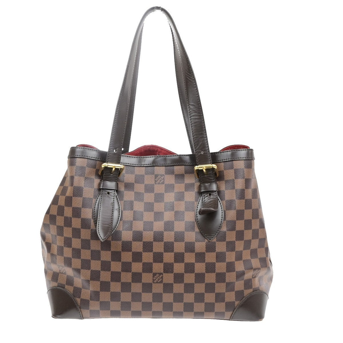 LOUIS VUITLOUIS VUITTON Hampstead MM Shoulder Bag Damier Leather N51204 15MA696