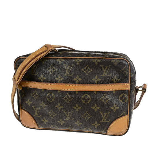 LOUIS VUITTON Trocadero 27 Shoulder Bag Monogram Leather Brown M51274 89YG521