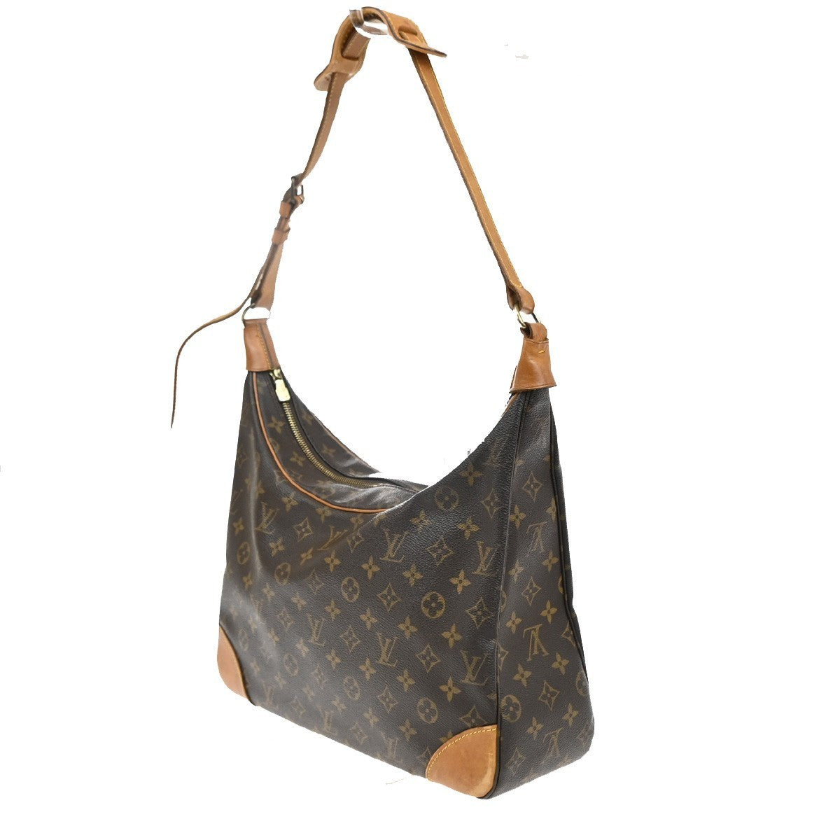 LOUIS VUITTON Boulogne 35 Shoulder Bag Monogram Leather Brown M51260 88SA122