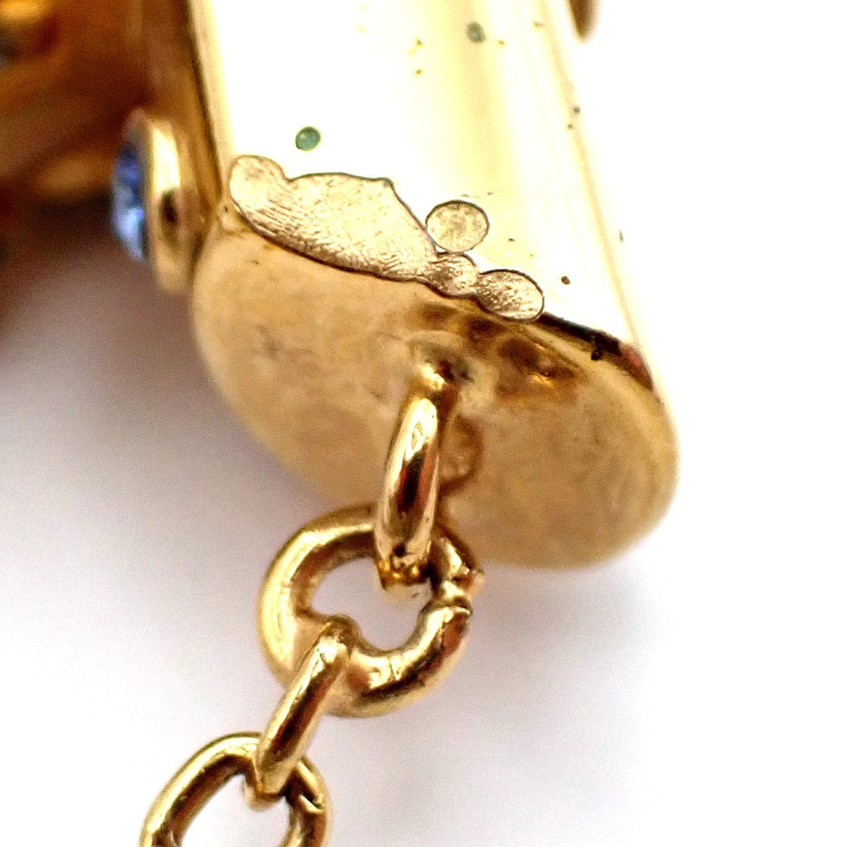 LOUIS VUITTON Essential V Planet Necklace Rhinestone GHW M68920 37EG281