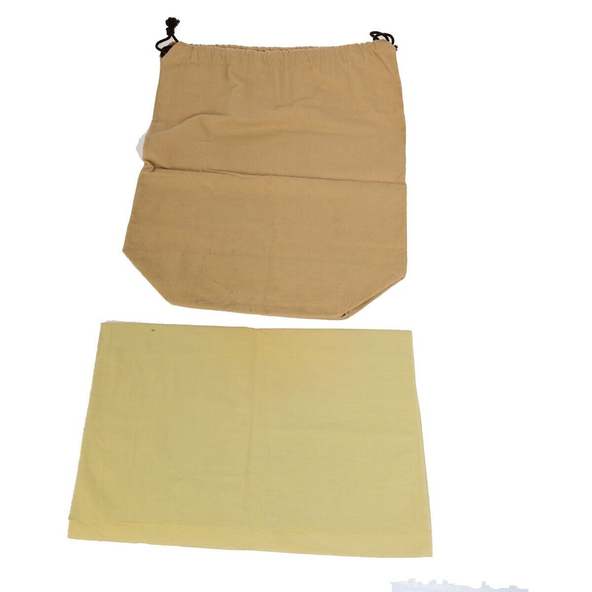 LOUIS VUITTON Logo 10 Set Dust Bag Drawstring Canvas Cotton Beige Brown 09EB808