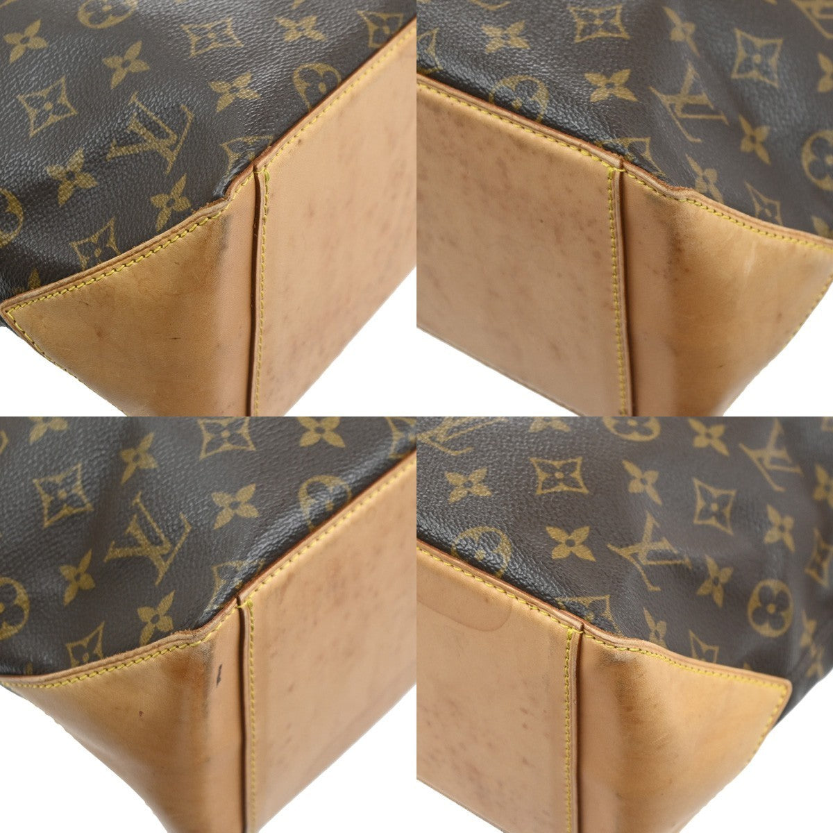 LOUIS VUITTON Cabas Piano Shoulder Bag Monogram Leather Brown M51148 71SA140