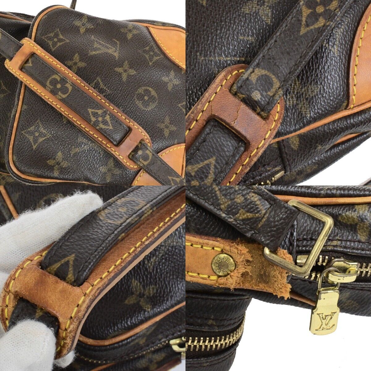 LOUIS VUITTON Amazon Crossbody Shoulder Bag Monogram Leather BN M45236 04EE045