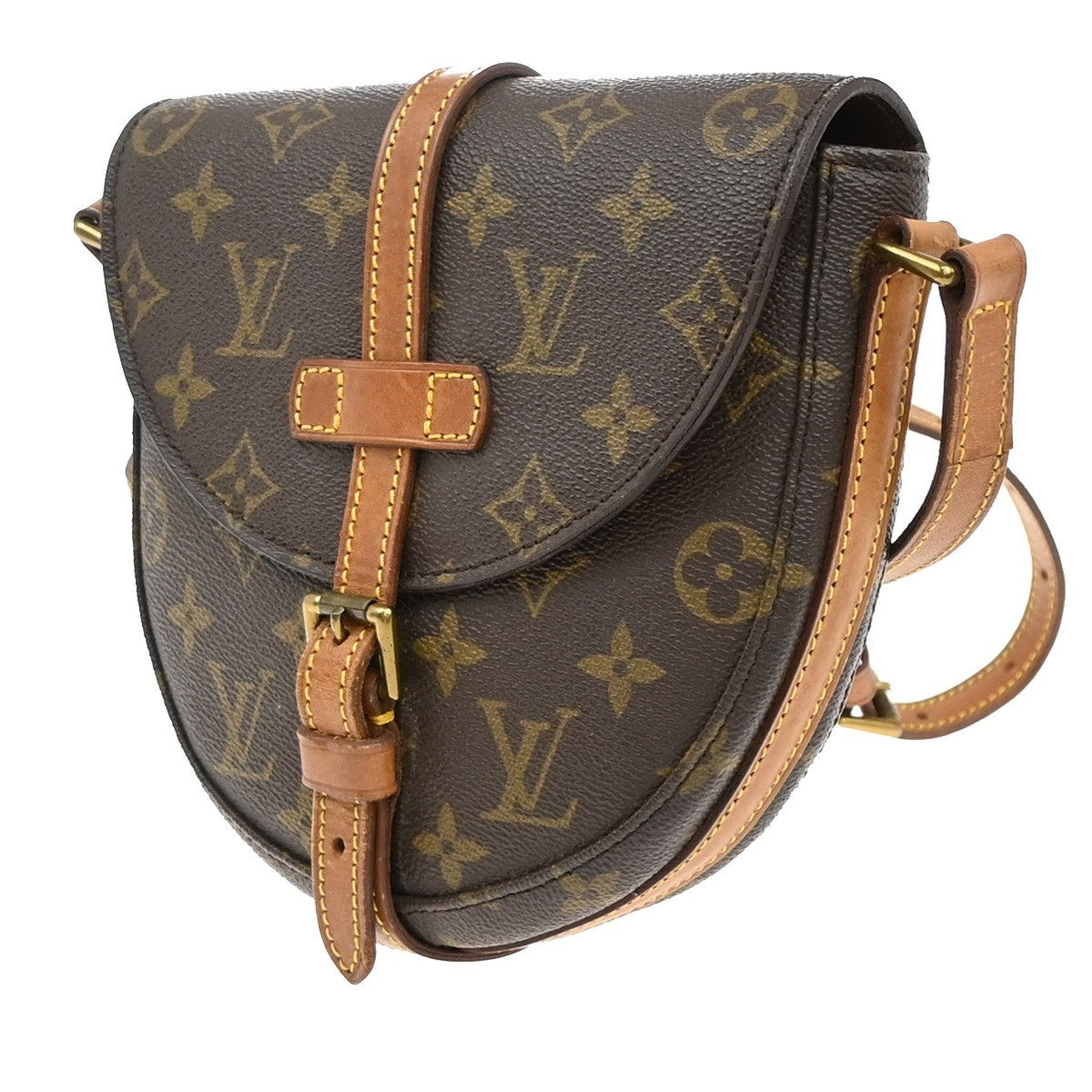 LOUIS VUITTON Chantilly PM Shoulder Bag Monogram Leather Brown M51234 30EF840