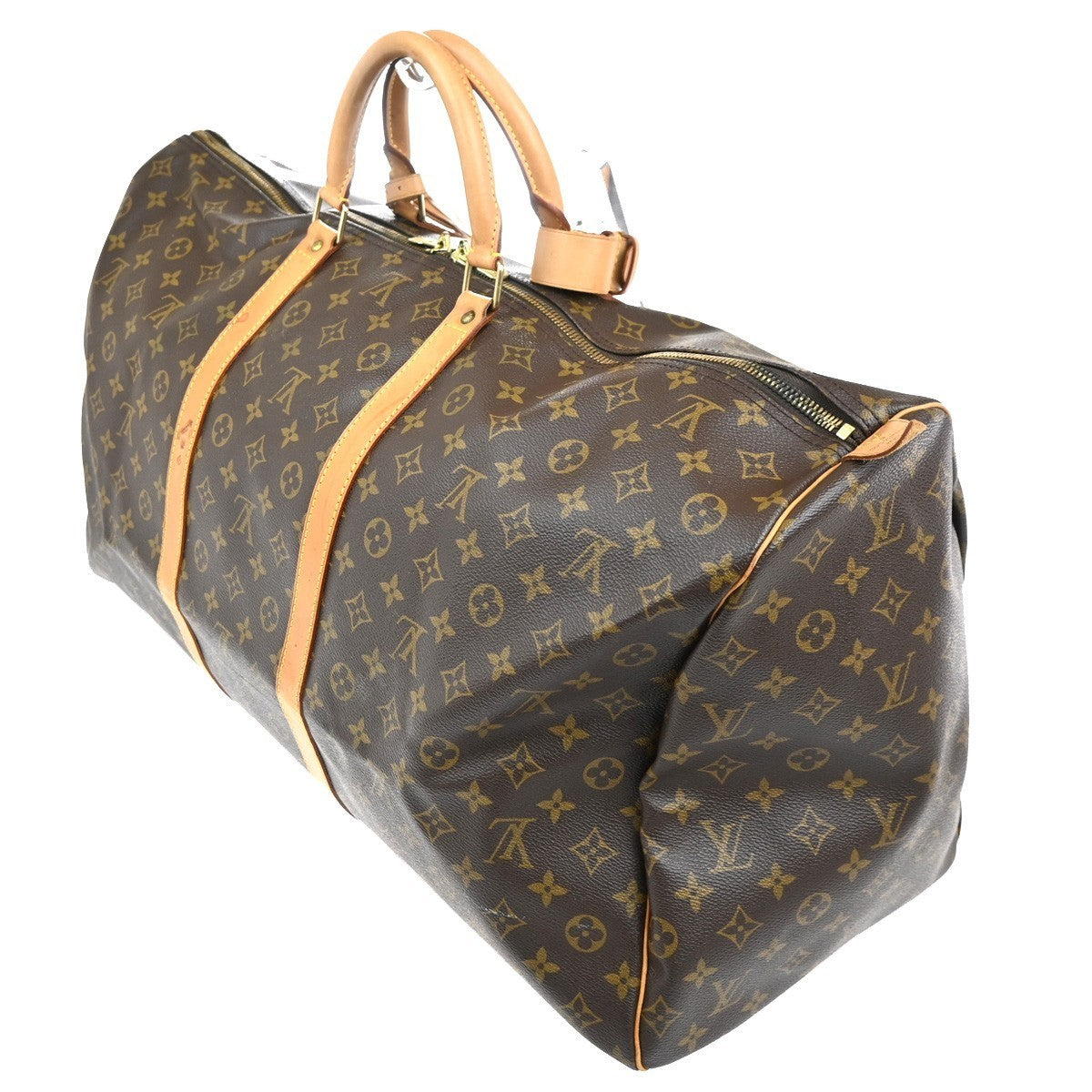 LOUIS VUITTON Keepall 60 Travel Hand Bag Monogram Leather Brown M41422 16TA482