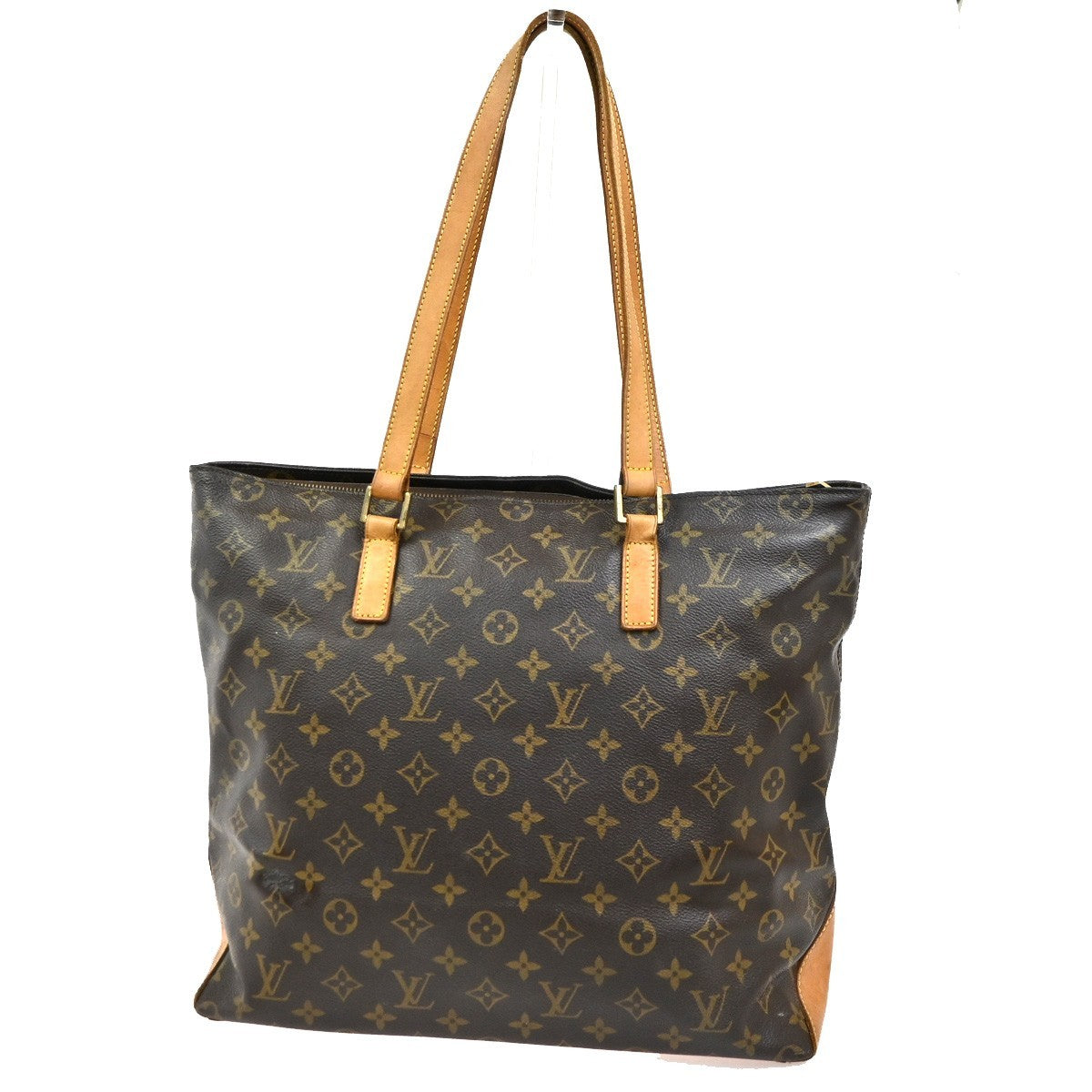 LOUIS VUITTON Cabas Mezzo Shoulder Bag Monogram Leather Brown M51151 88SA003