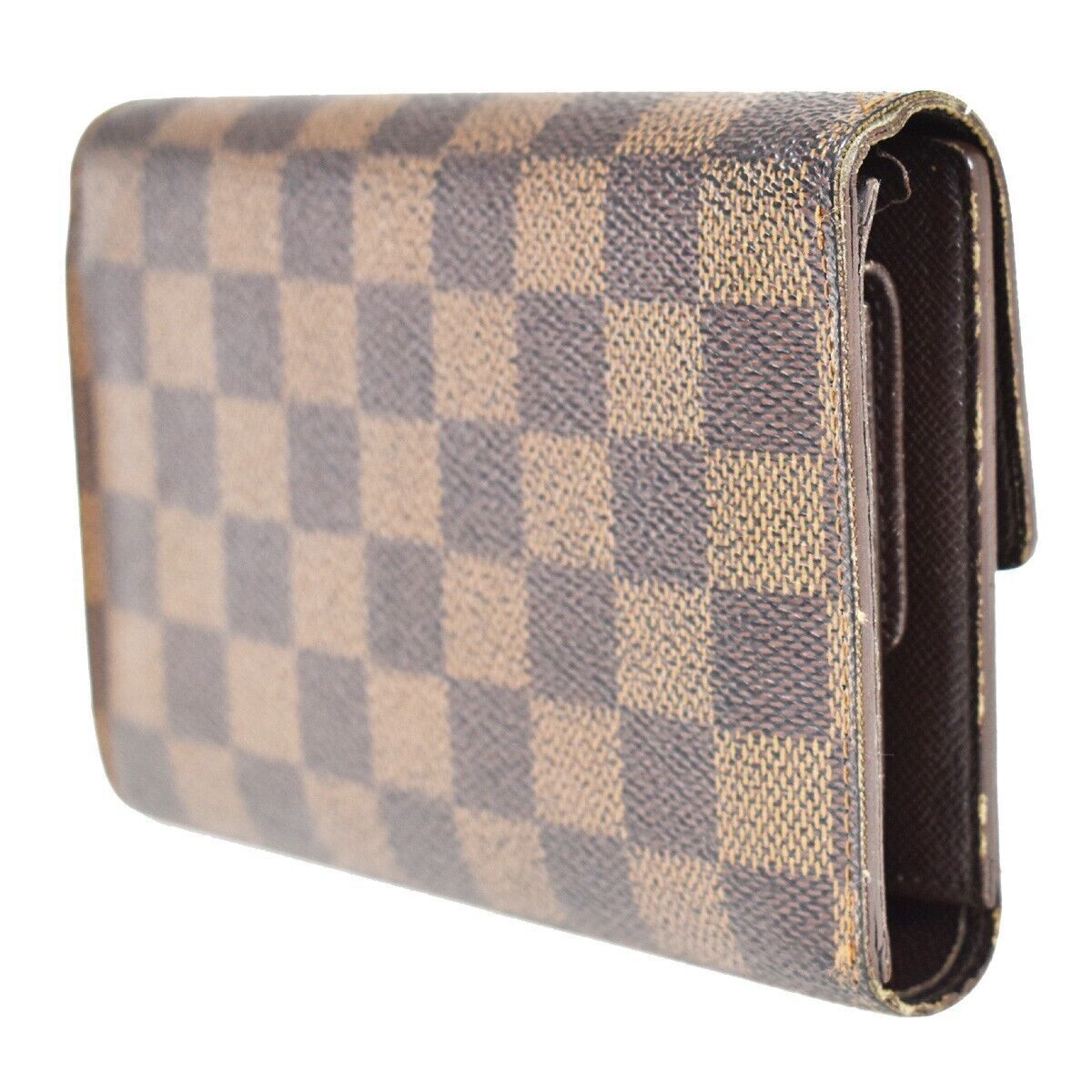 LOUIS VUITTON Tresor Etui Papier Trifold Wallet Damier Leather BN N61202 62YB756