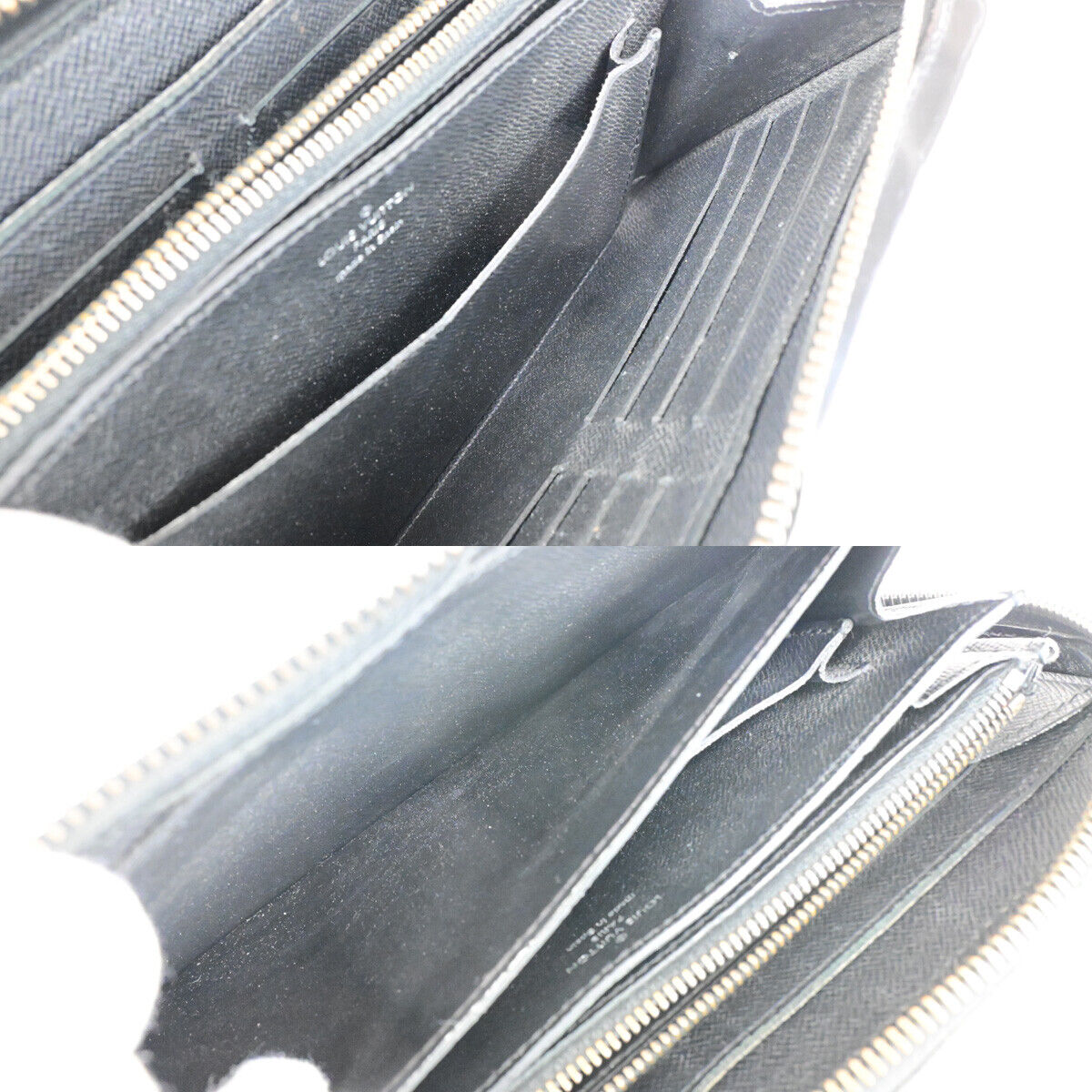 LOUIS VUITTON Zippy XL Long Travel Wallet Monogram Eclipse BK M61698 62YG561