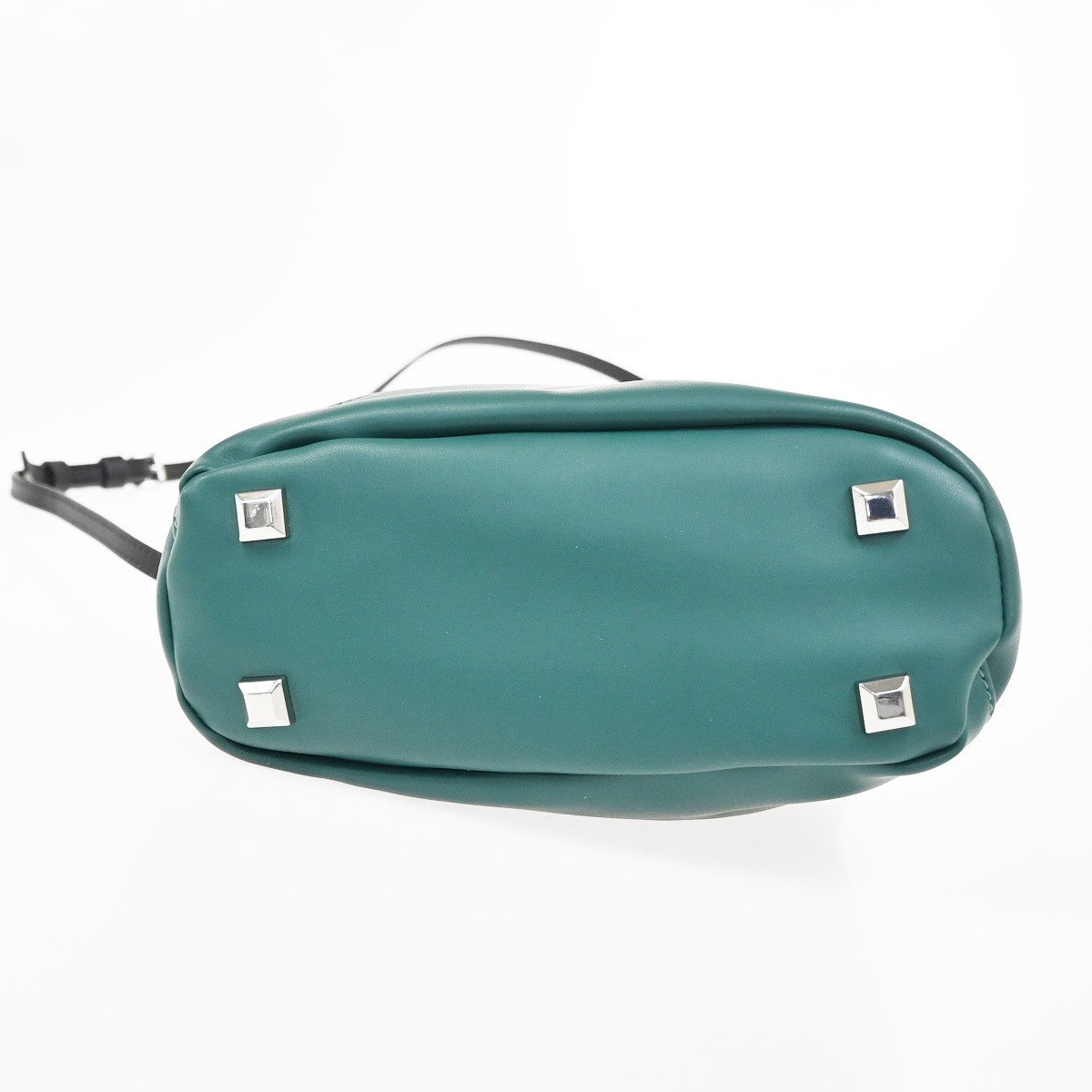 Maison Margiela Logo MM6 Mini Crossbody Shoulder Bag Leather Green 30YJ026