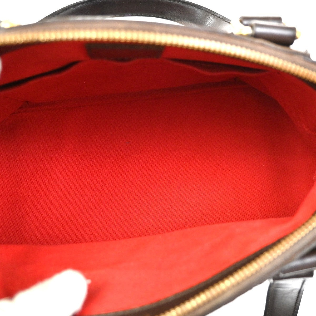 LOUIS VUITTON Verona PM Shoulder Bag Damie Ebene Leather Brown N41117 14KC094