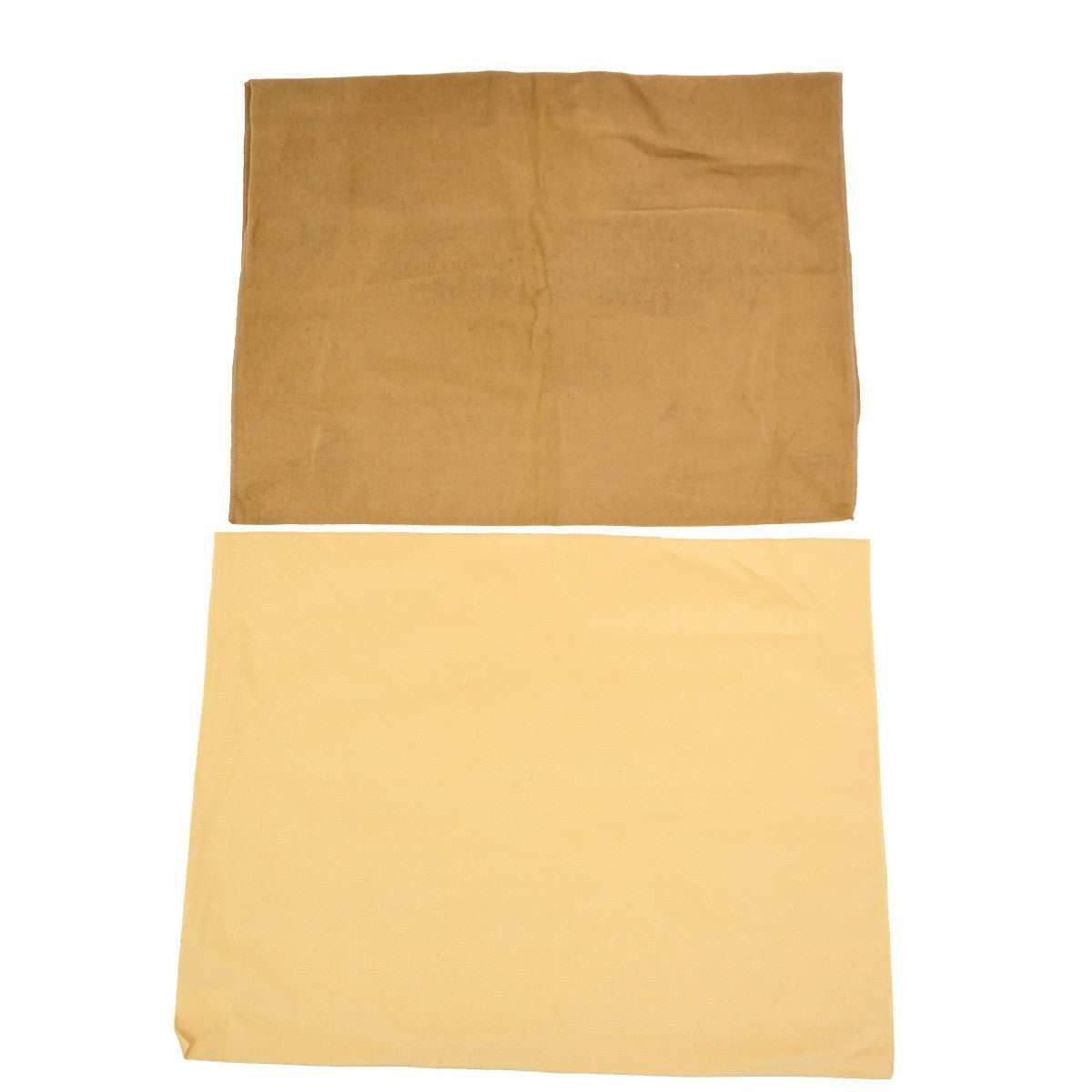 LOUIS VUITTON Logo 10 Set Dust Bags Drawstring Canvas Cotton Beige Brown 01KB830
