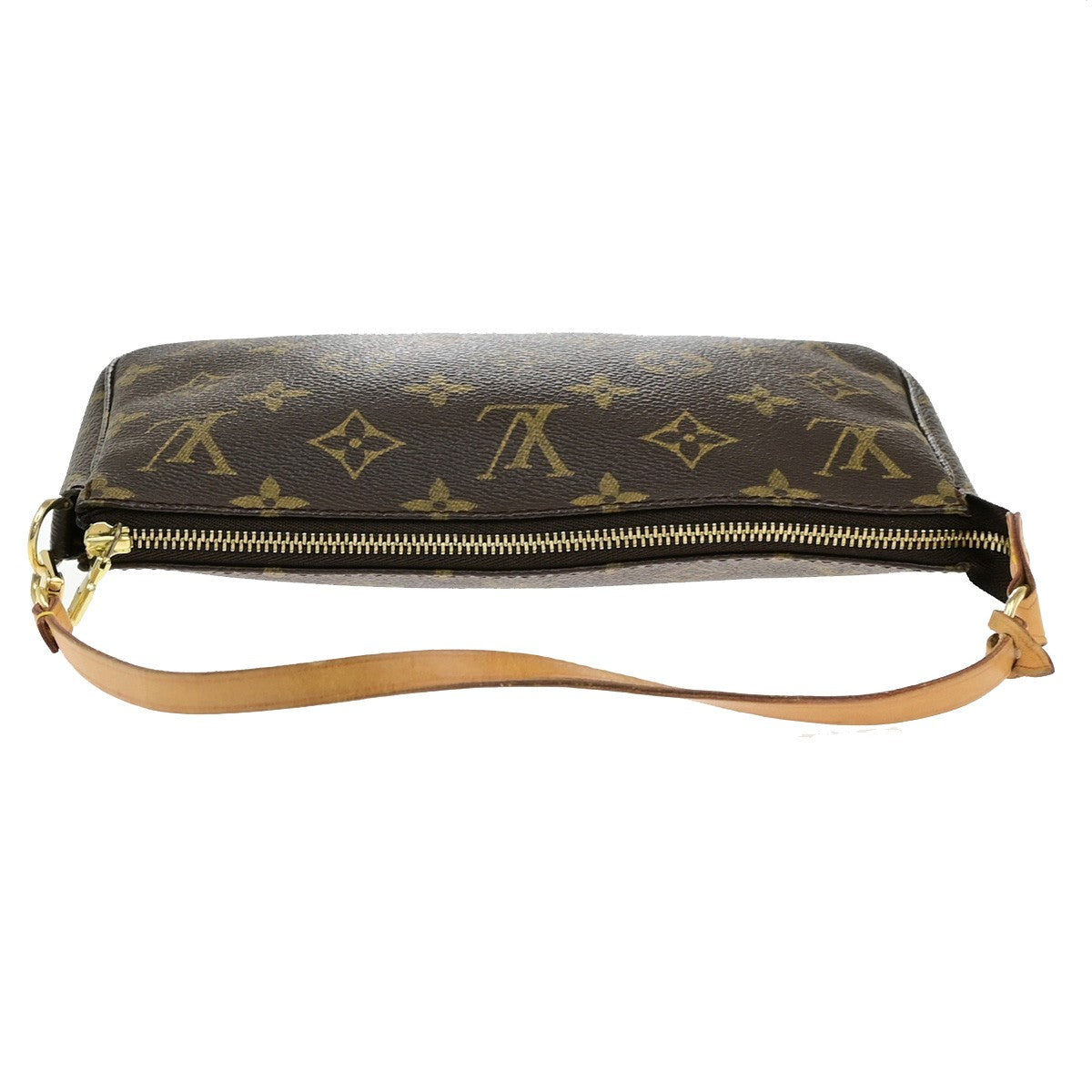 LOUIS VUITTON Pochette Accessoires Hand Bag Monogram Leather BN M51980 12YH081