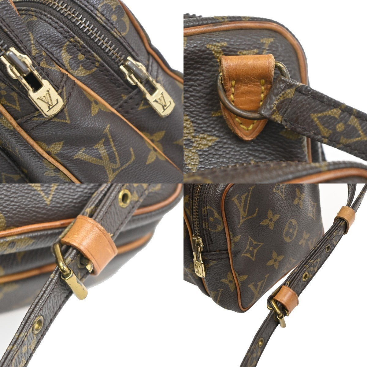LOUIS VUITTON Mini Amazon Shoulder Bag Monogram Leather Brown M45238 31KC520