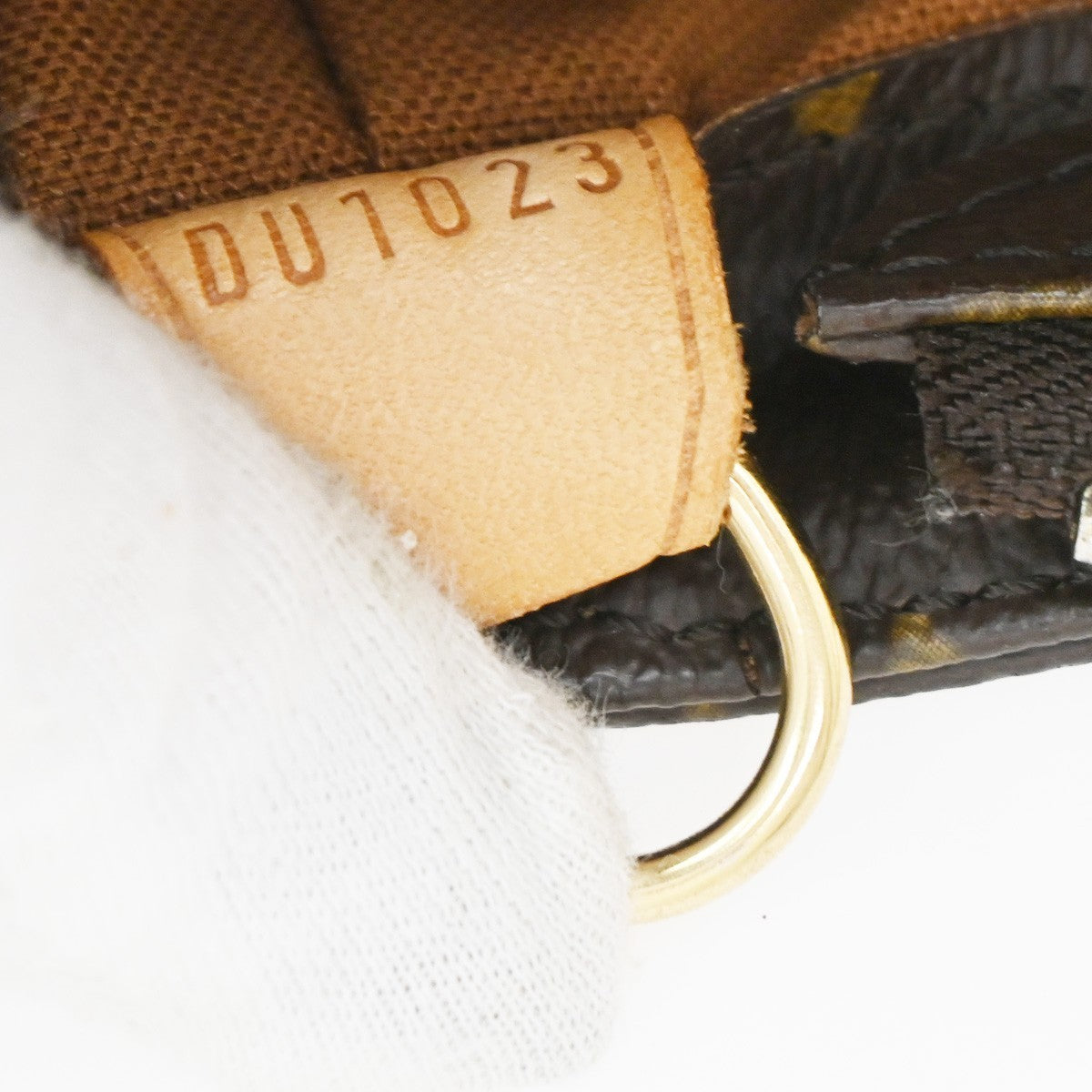 LOUIS VUITTON Cabas Mezzo Shoulder Bag Monogram Leather Brown M51151 82KB425