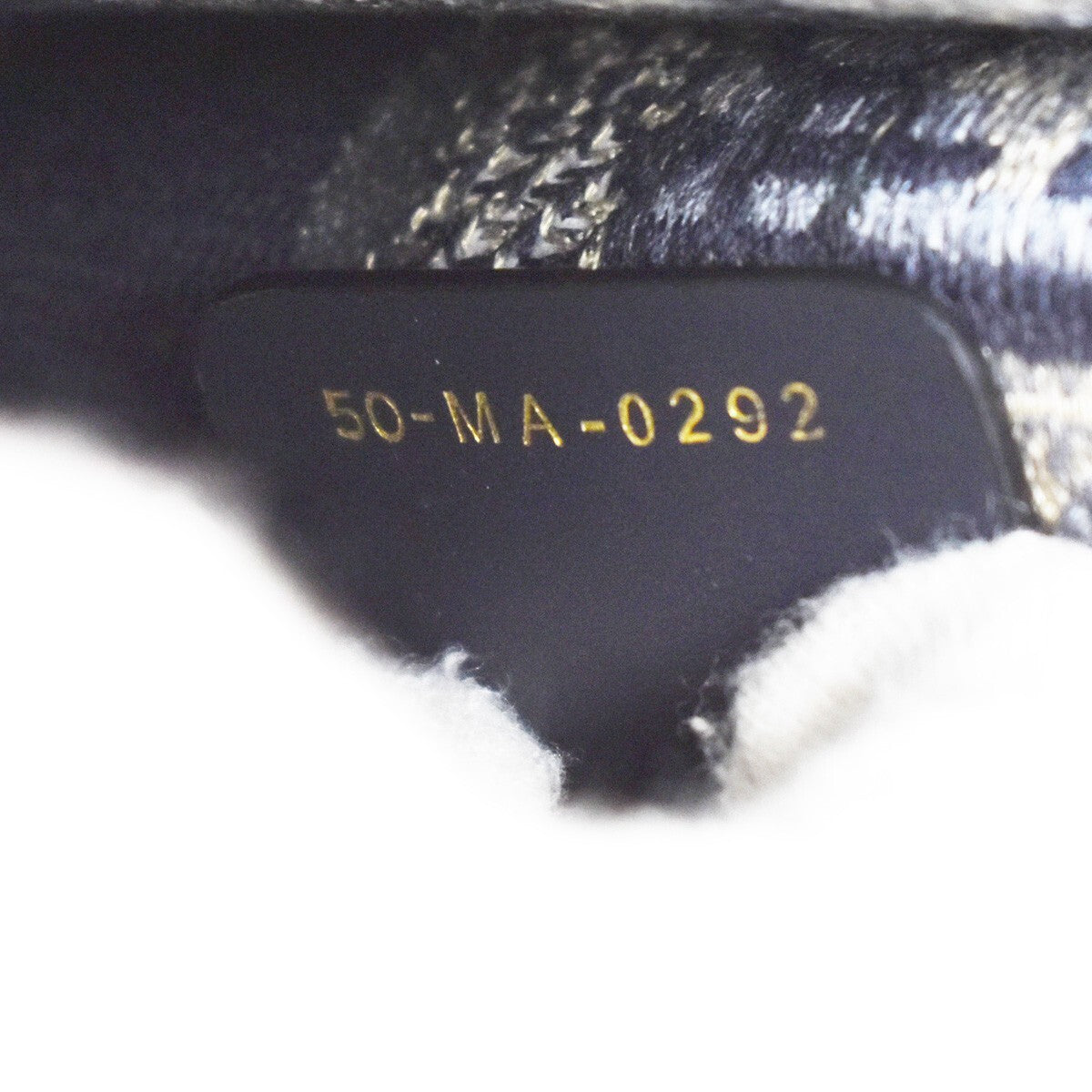 CHRISTIAN DIOR Logo OBLIQUE Mini Hand Bag Canvas Navy Blue Italy 373LC335