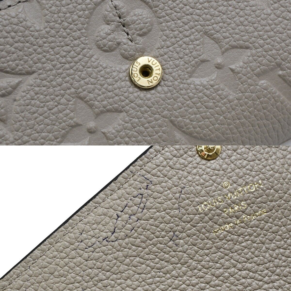 LOUIS VUITTON Portefeuille Sarah Wallet Monogram Empreinte Beige M82256 30ED494