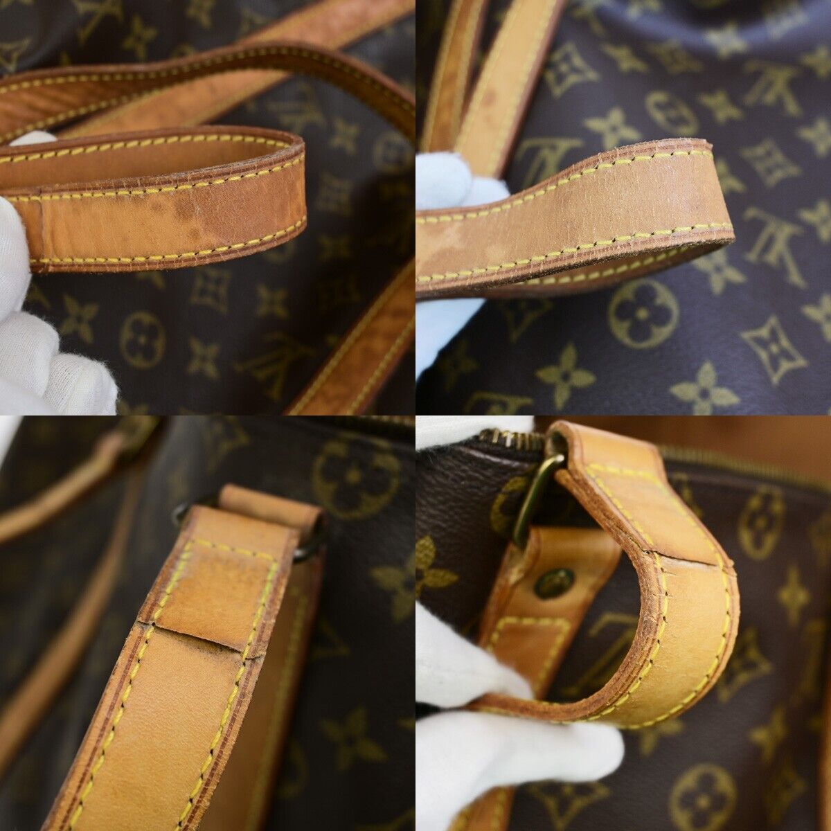 LOUIS VUITTON Flanerie 50 Shoulder Bag Monogram Leather Brown M51116 82EE099