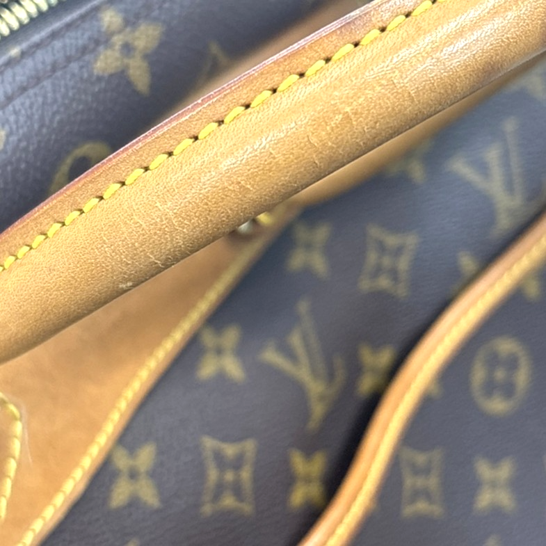 LOUIS VUITTON LV Logo Deauville Hand Bag Monogram Leather Brown M47270 72MA541