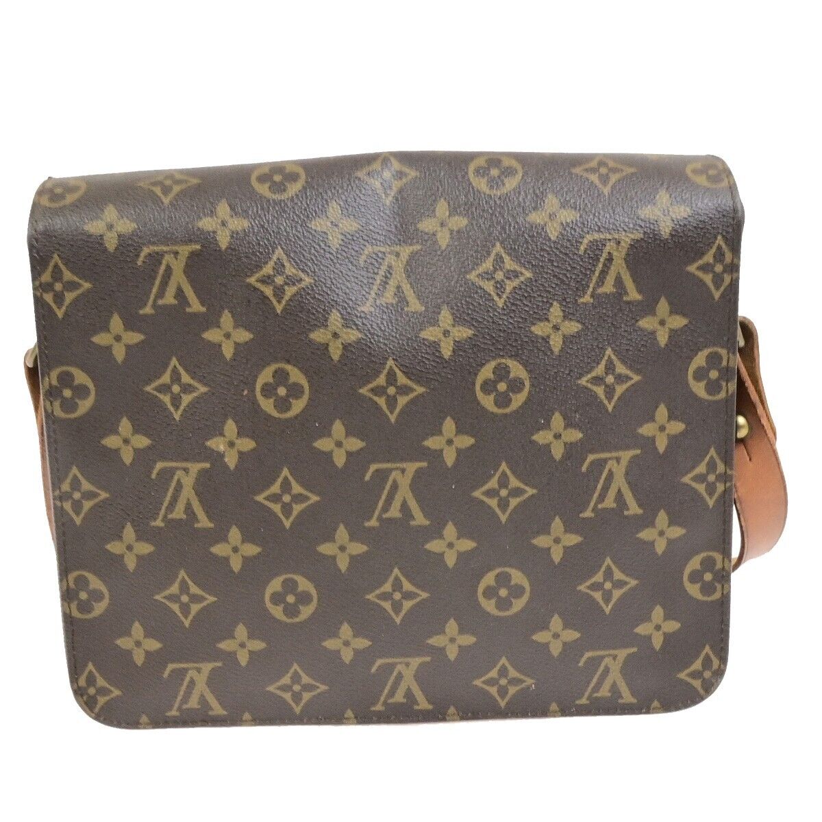 LOUIS VUITTON Cartouchiere GM Shoulder Bag Monogram Leather Brown M51252 62ED502