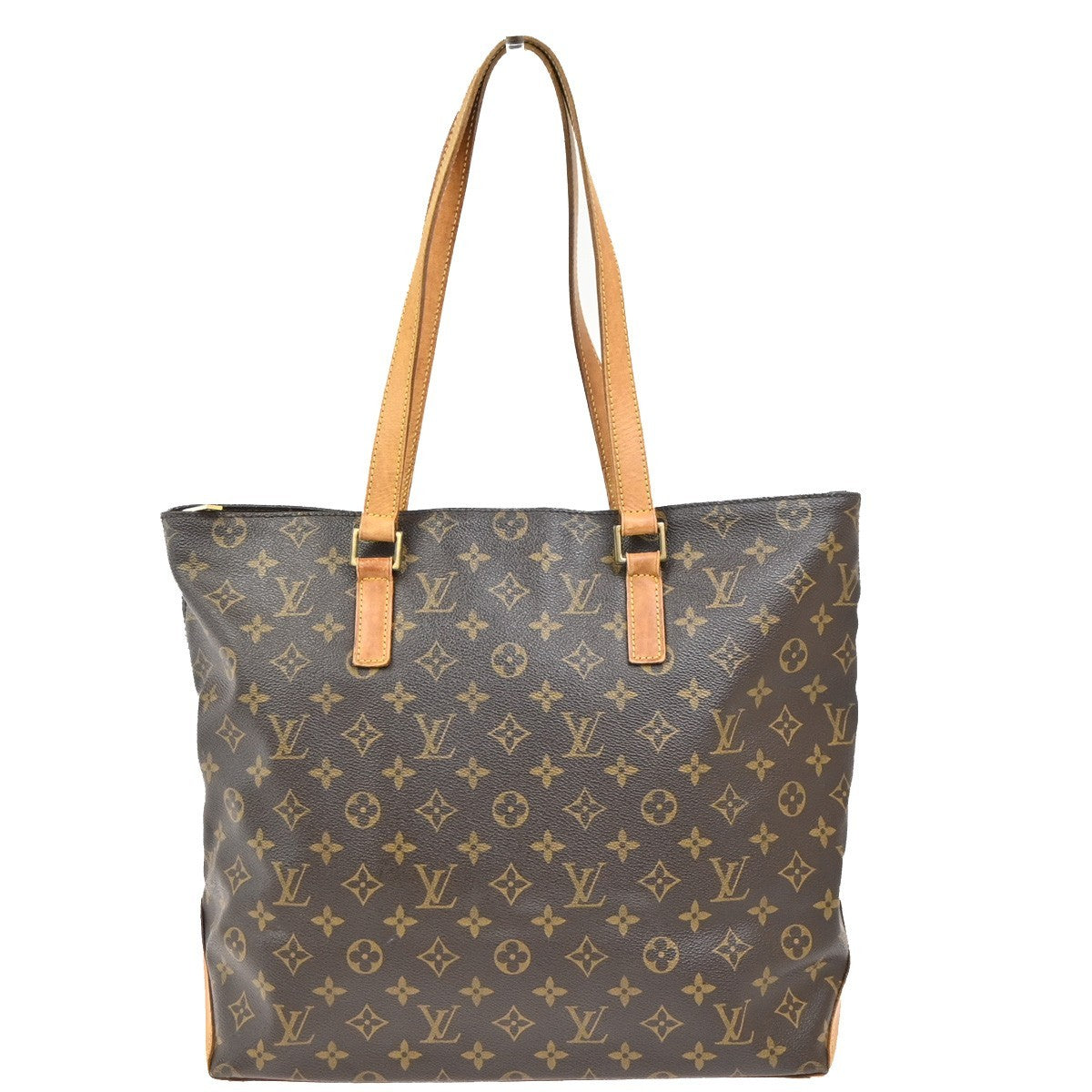 LOUIS VUITTON Cabas Mezzo Shoulder Bag Monogram Leather Brown M51151 73ZA298