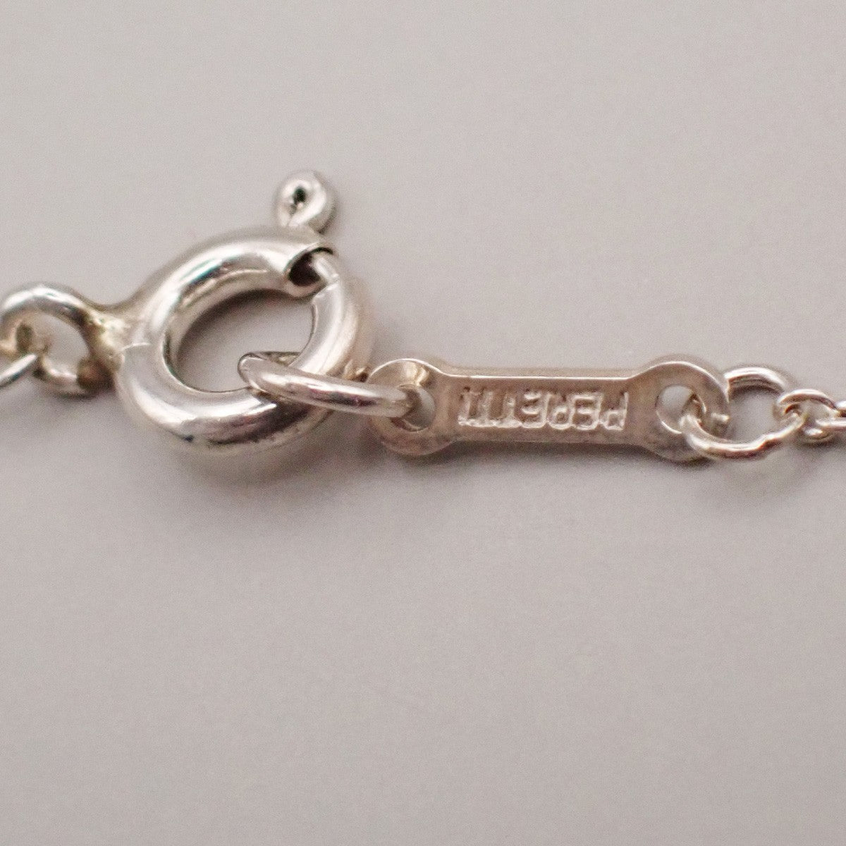Tiffany & Co. Logo Tear Drop Chain Necklace Pendant Ag 925 Silver 09YH712