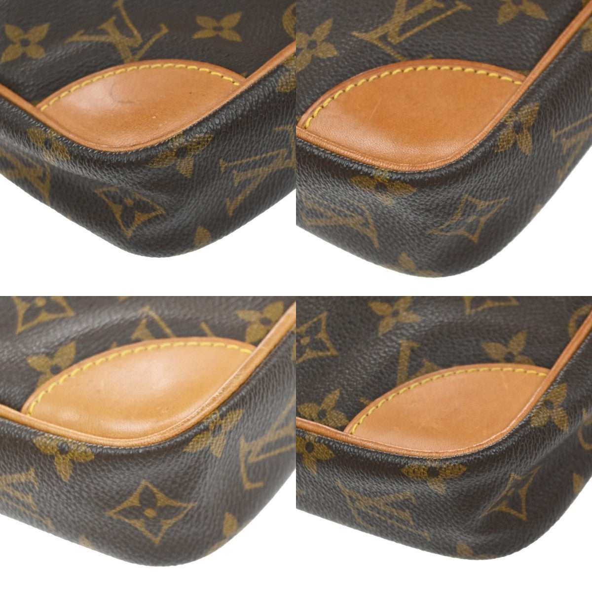 LOUIS VUITTON Danube Shoulder Bag Monogram Leather Brown France M45266 88YJ229