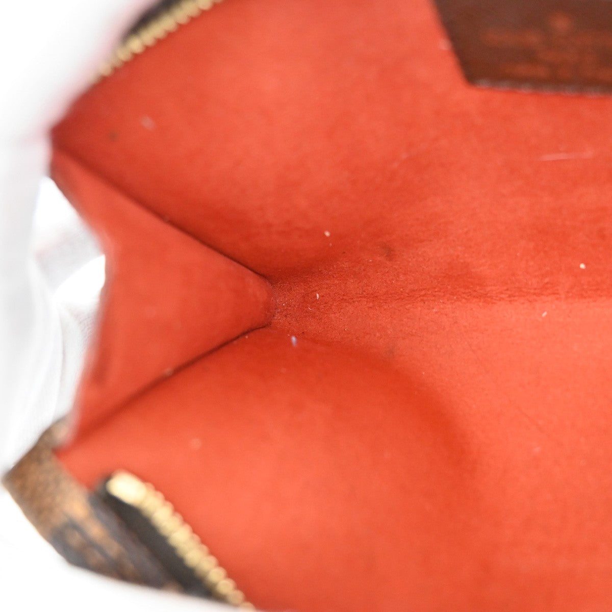 LOUIS VUITTON Marais Mini Pouch Damier Ebene Leather Brown France 04YH320