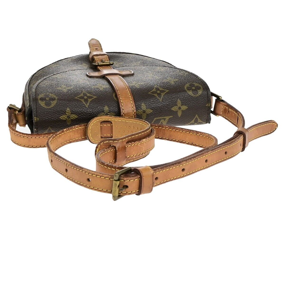 LOUIS VUITTON Chantilly PM Shoulder Bag Monogram Leather Brown M51234 62EC997