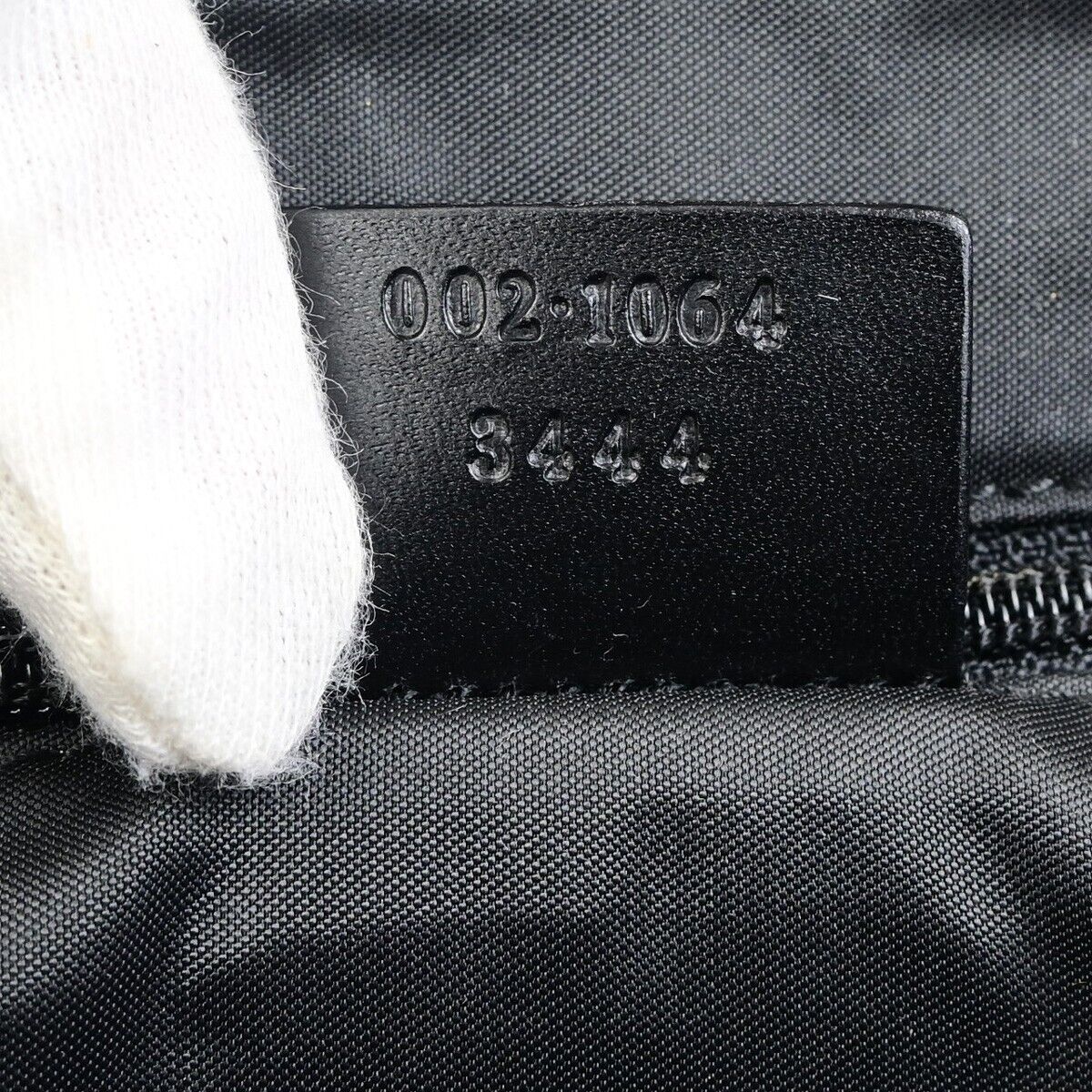 GUCCI Logo Jackie GG Pattern Shoulder Hand Bag Canvas Leather Black SHW 62EC878