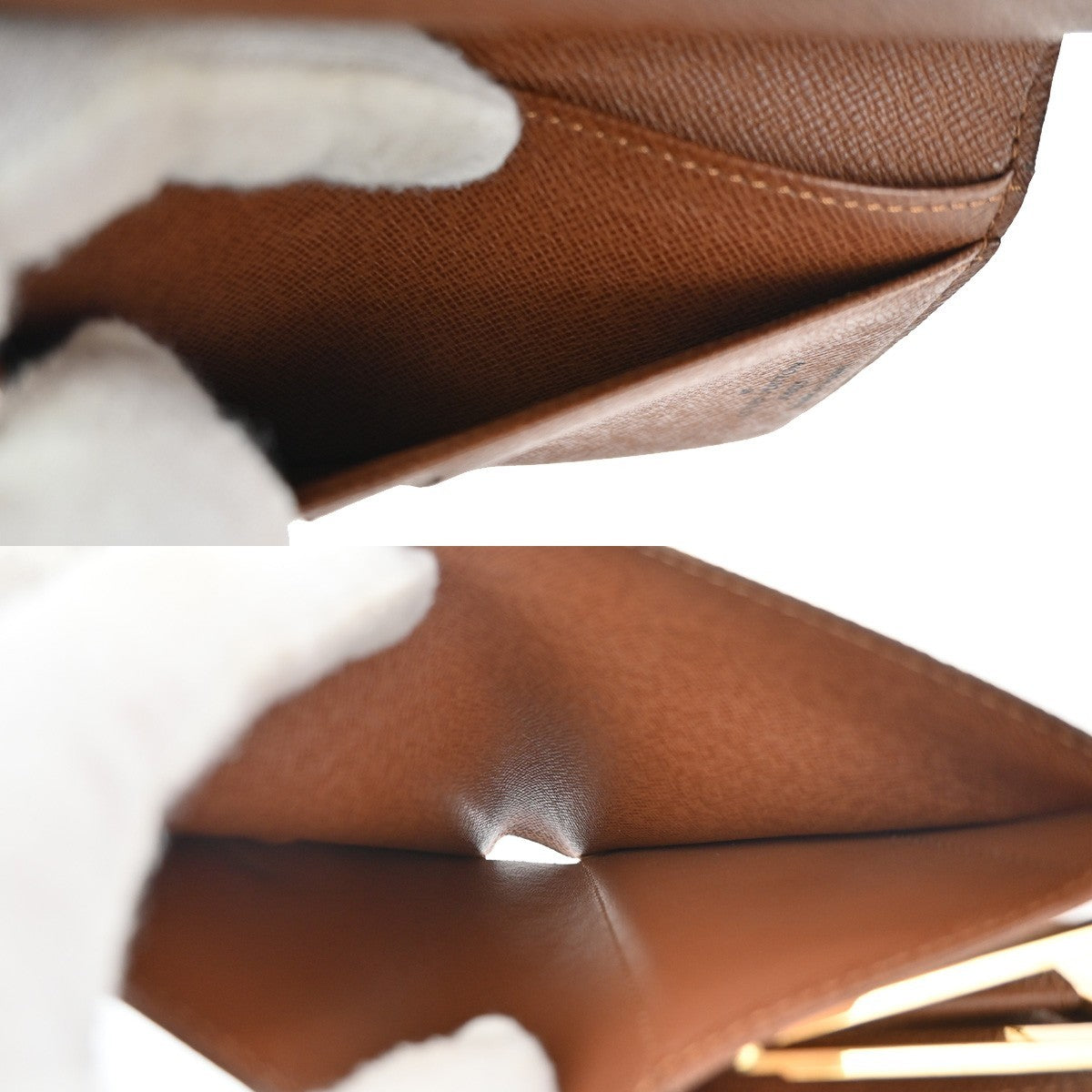 LOUIS VUITTON Compact Zip Bifold Wallet Monogram Leather Brown M61674 73TA240