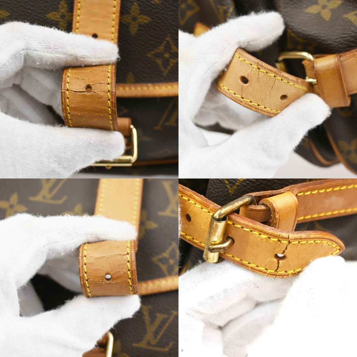 LOUIS VUITTON Saumur 35 Shoulder Bag Monogram Leather BN France M42254 82CA954