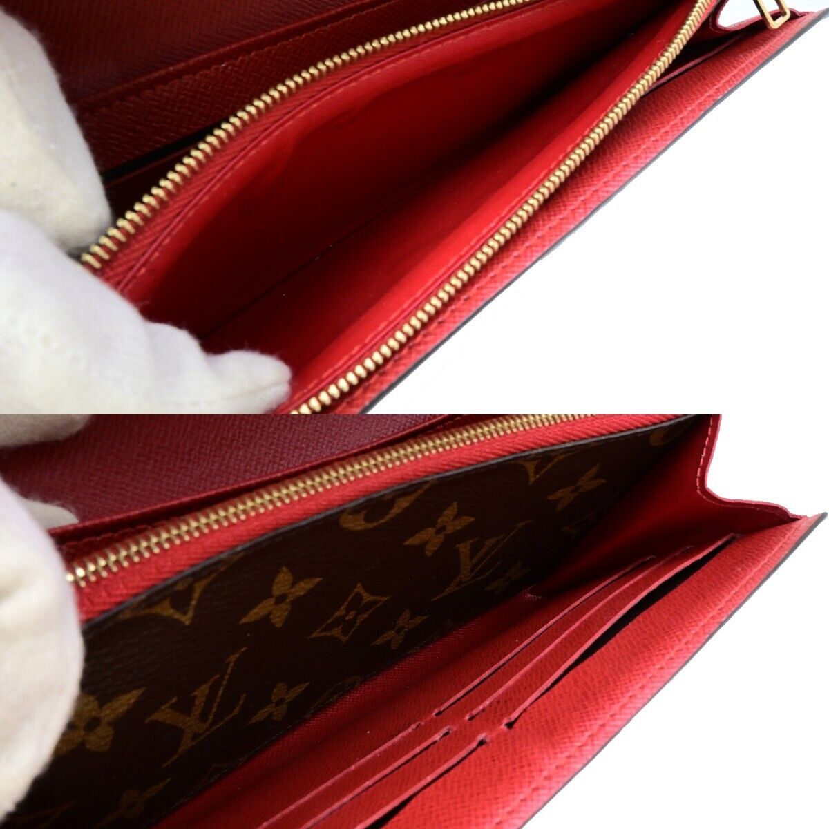 LOUIS VUITTON Portefeuille Sarah Long Wallet Monogram Retiro BN M61184 38ED249