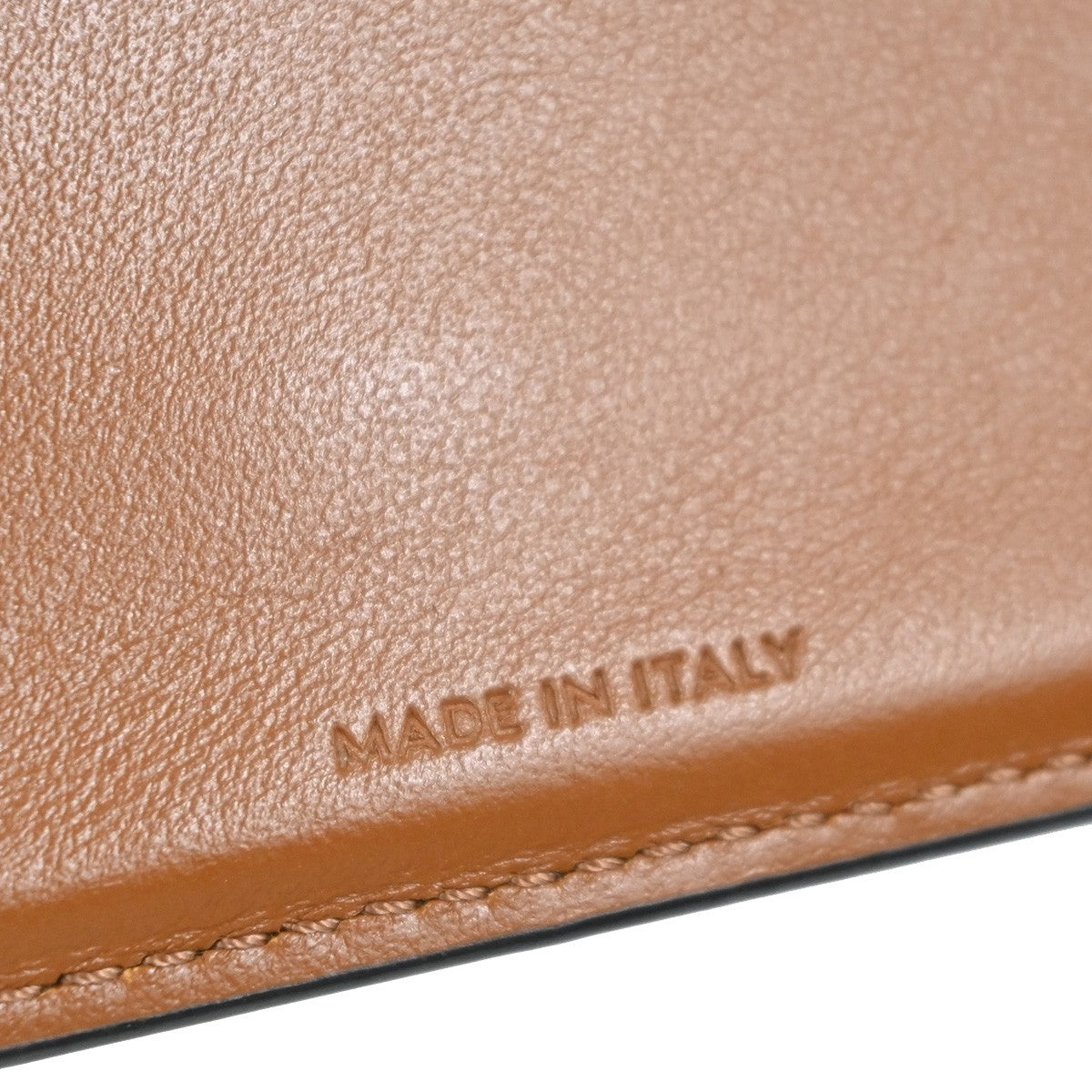 CELINE Strap Bifold Wallet Purse Triomphe Canvas Leather Brown BK Italy 65KC629
