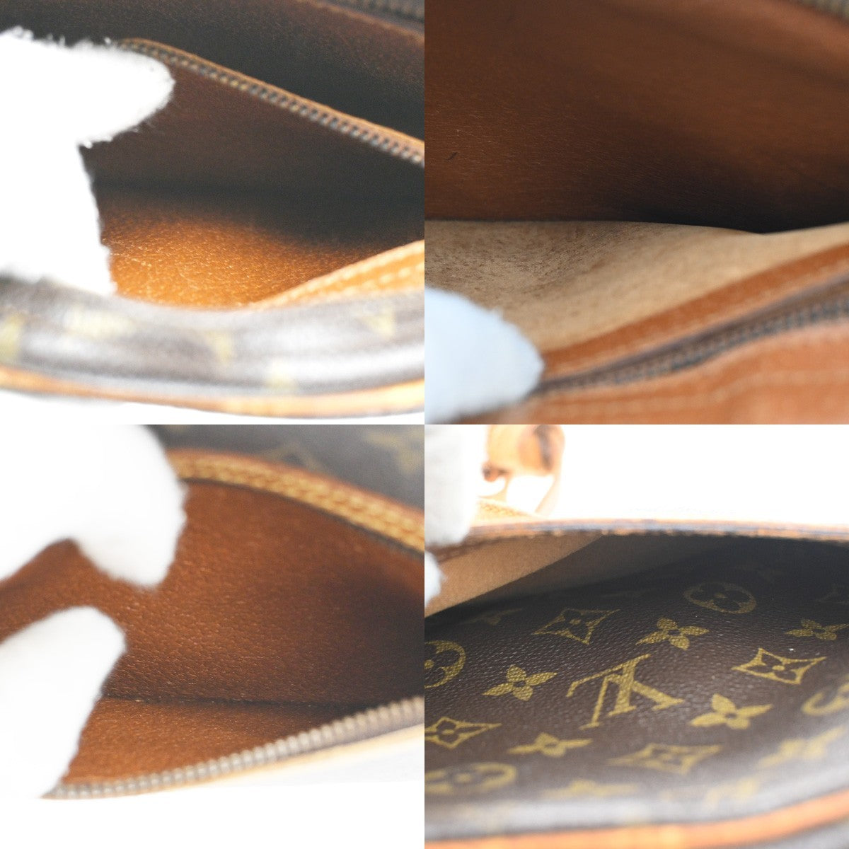 LOUIS VUITTON Senlis Shoulder Bag Monogram Leather Brown France M51222 05KB695