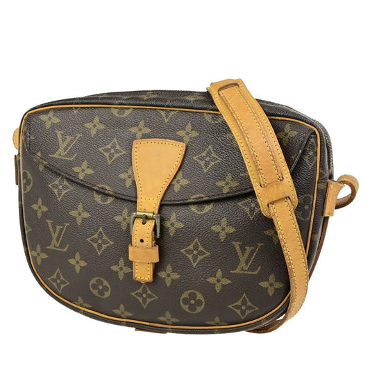 LOUIS VUITTON Jeune Fille MM Shoulder Bag Monogram Leather Brown  M51226 32ED038