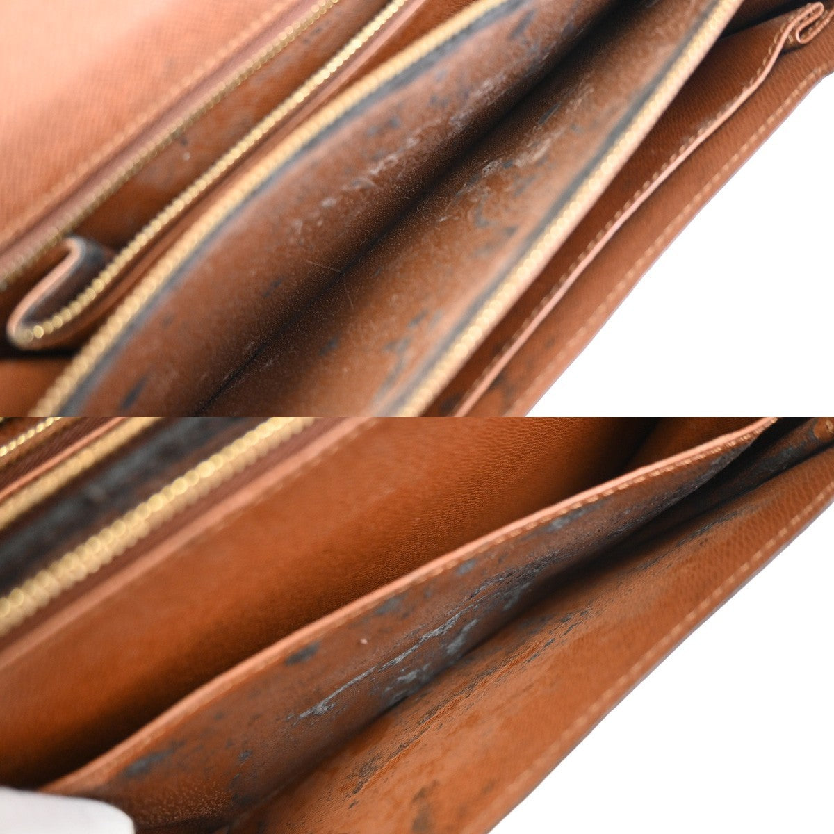 LOUIS VUITTON Concorde Hand Bag Monogram Leather Brown France M51190 89MA598