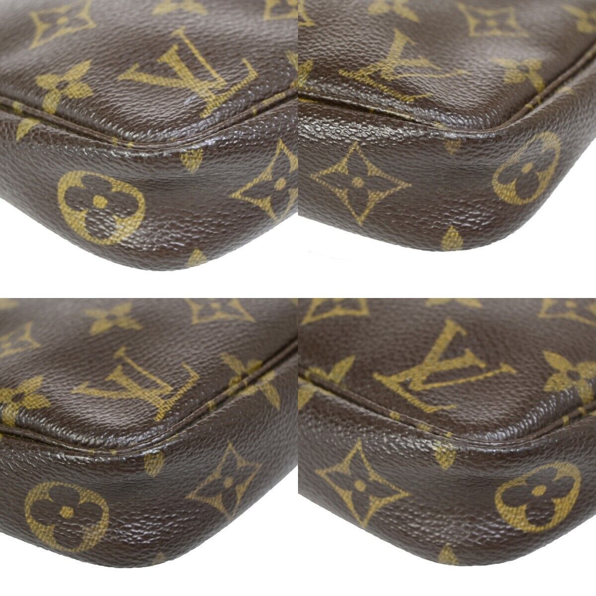 LOUIS VUITTON Pochette Accessoires Hand Bag Monogram Leather BN M51980 84EB026