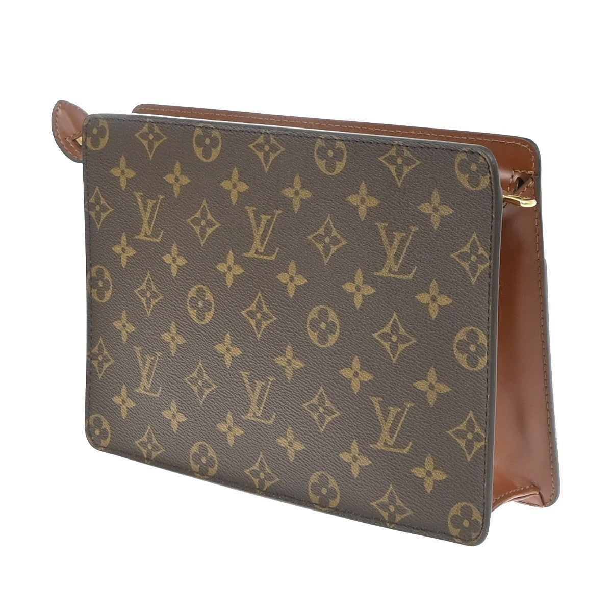 LOUIS VUITTON Pochette Homme Clutch Hand Bag Monogram Leather BN M51795 33SA152