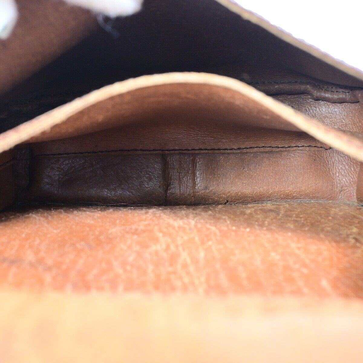 LOUIS VUITTON Cartouchiere MM Shoulder Bag Monogram Leather Brown M51253 67HC029