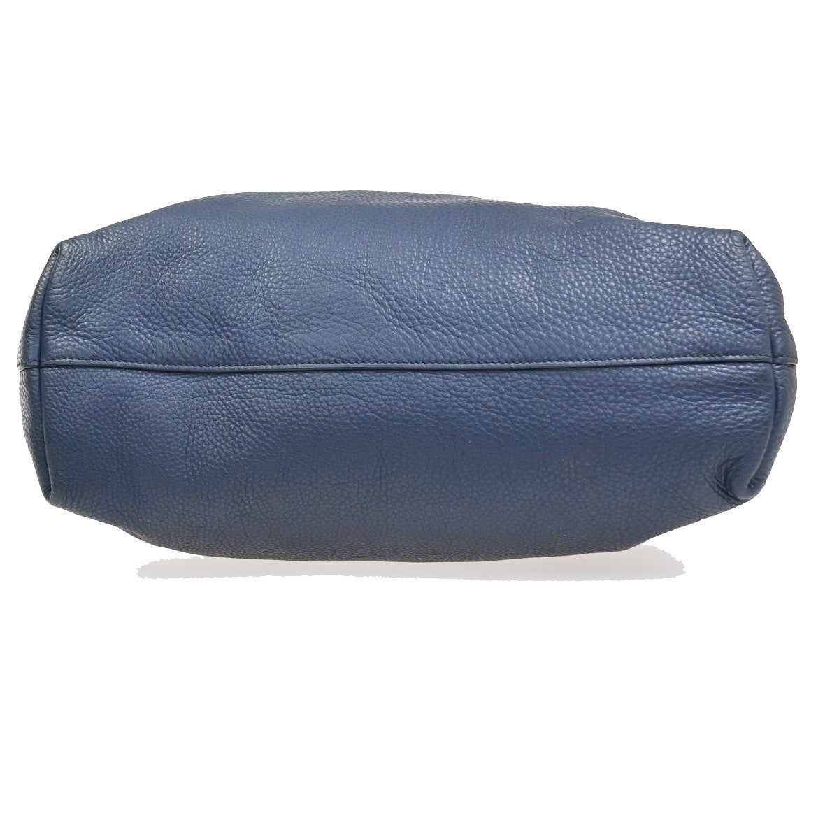 PRADA Vitello Daino 2Way Tote Hand Bag Leather Bluette Navy Blue GHW 77CA831