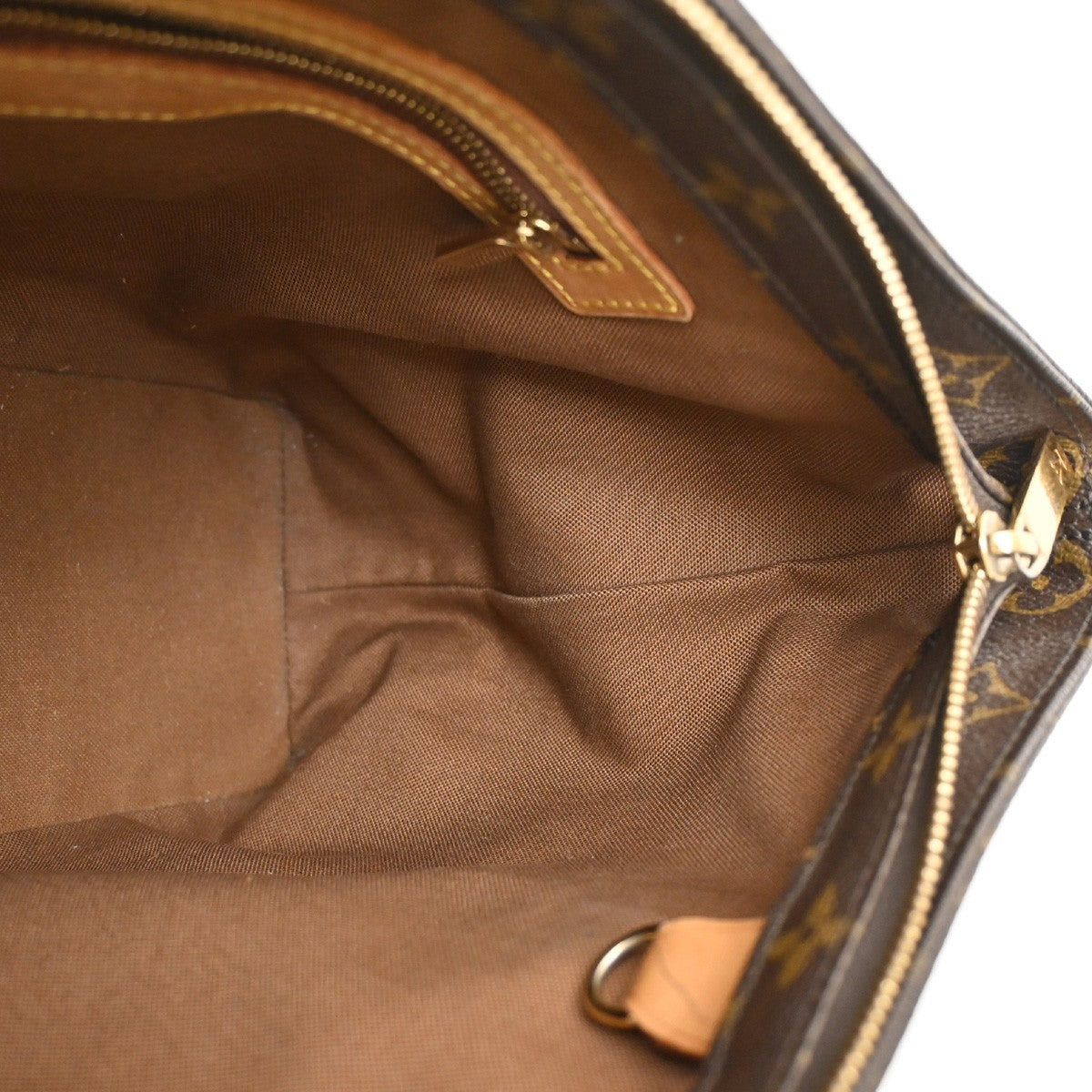 LOUIS VUITTON Cabas Piano Shoulder Bag Monogram Leather Brown M51148 67SA054